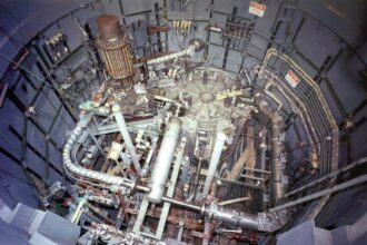 Interior of the historic molten salt reactor experiment at Oak Ridge