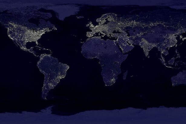 A satellite above Earth