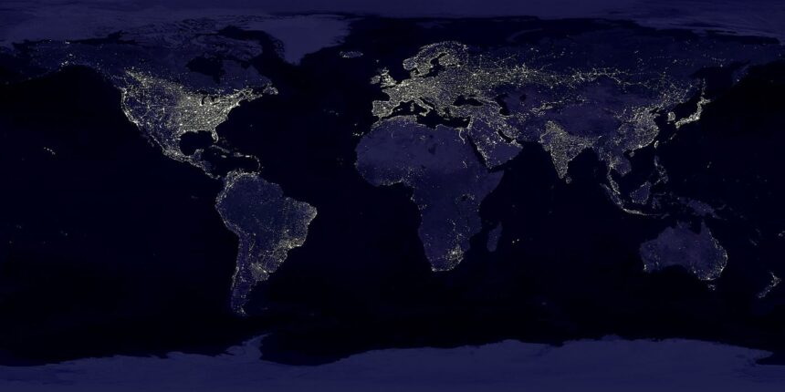 A satellite above Earth